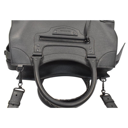 BALENCIAGA Medium Neo Classic City Leather Top Handle Bag Black