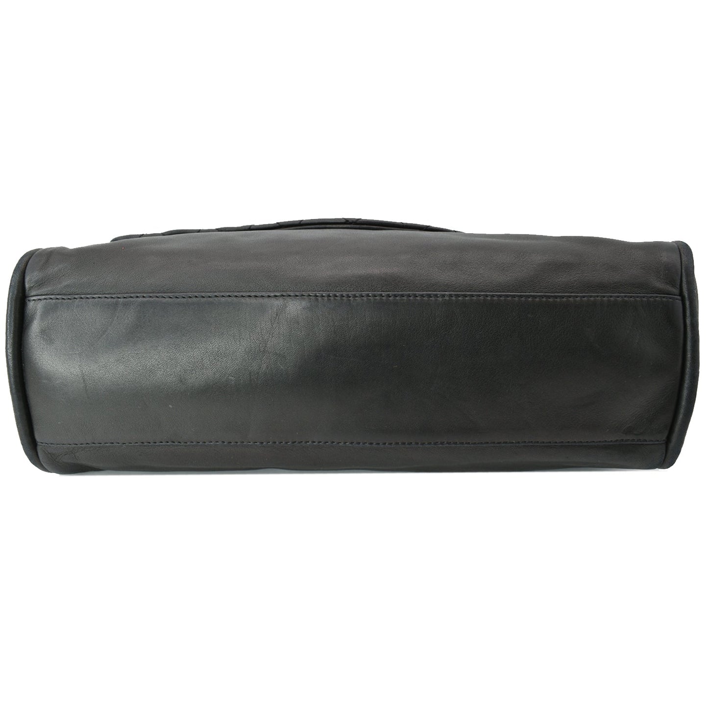 CHANEL Double Foldover Twist Closure Smooth Lambskin Tote Bag Black