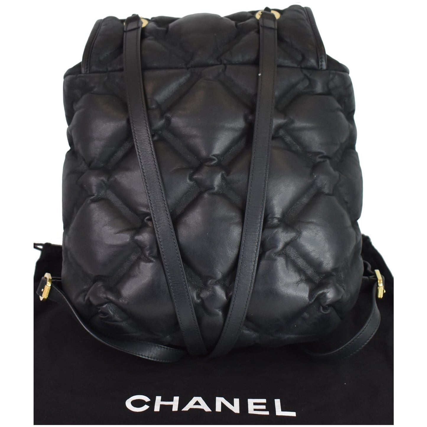 CHANEL Chesterfield Quilted Calfskin Backpack Black