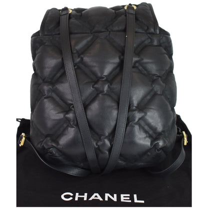 CHANEL Chesterfield Quilted Calfskin Backpack Black