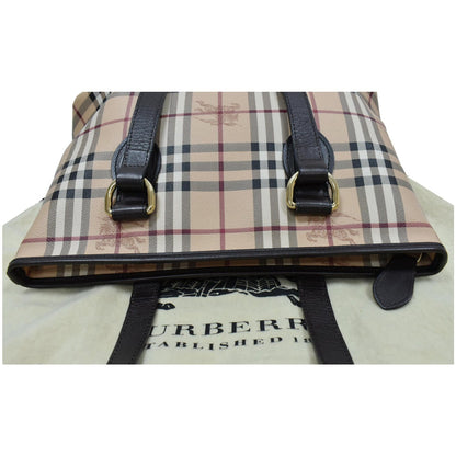 BURBERRY Haymarket Check Tote Bag Multicolor