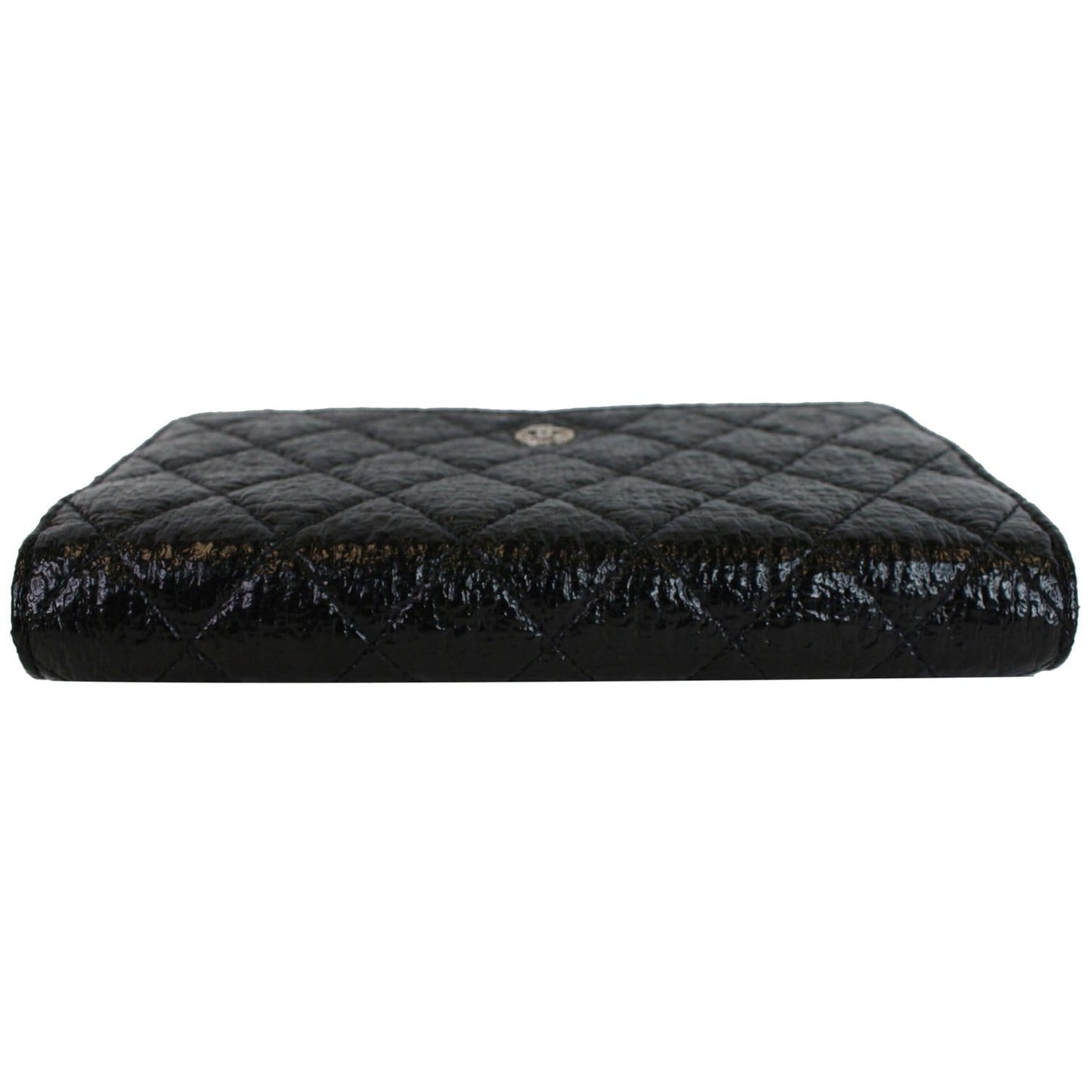 CHANEL CC Aged Lambskin Wallet on Chain WOC Crossbody Bag Black