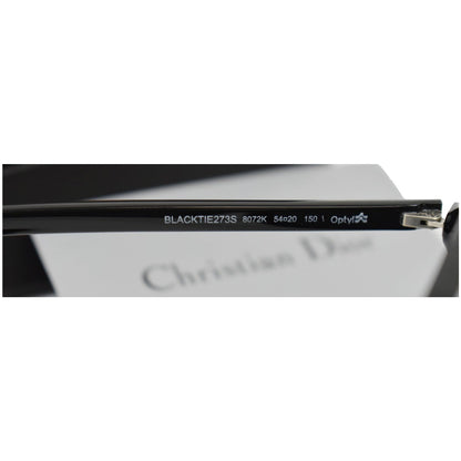 CHRISTIAN DIOR Homme BLACK273S-0807-2K Black Sunglasses Grey Lens