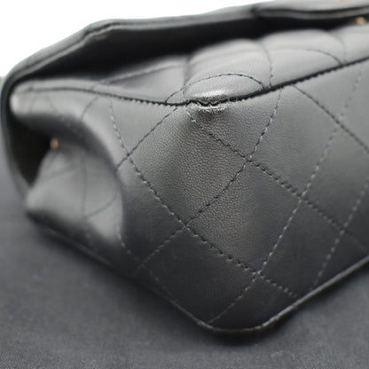CHANEL Mini Rectangular Flap Quilted Lambskin Leather Shoulder Bag Black- Hot Deals