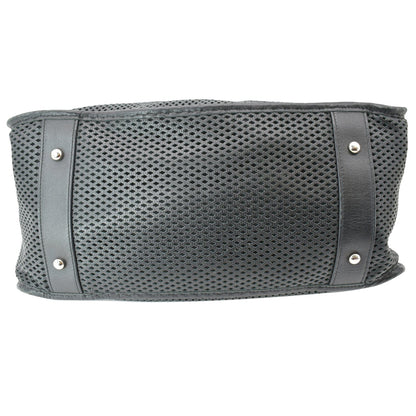 CHANEL Perforated Up In The Air Calfskin Tote Bag Black
