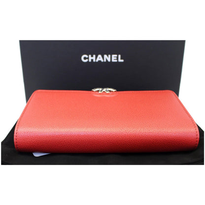 CHANEL Wallet on Chain Grained Calfskin Leather Shoulder Crossbody Bag