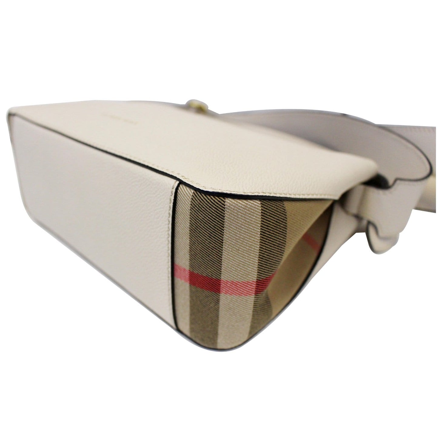 BURBERRY Helmsley House Check Grained Leather Crossbody Bag
