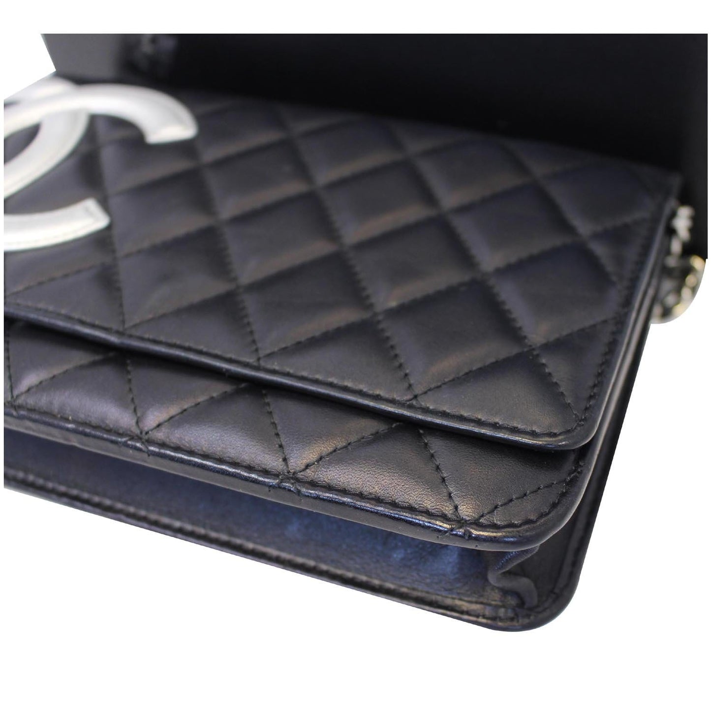 CHANEL Calfskin Quilted Cambon WOC Wallet On Chain
