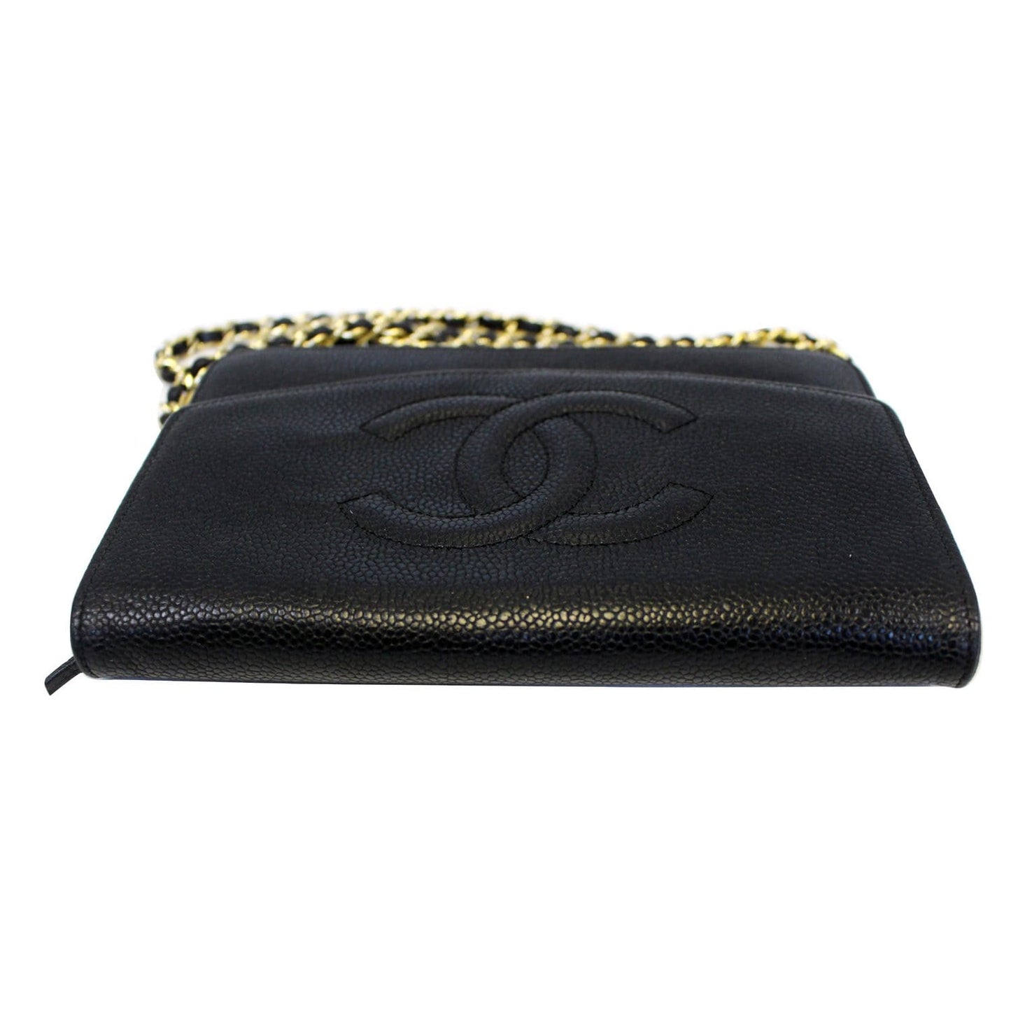 CHANEL Timeless WOC Caviar Leather Clutch Crossbody Bag Black