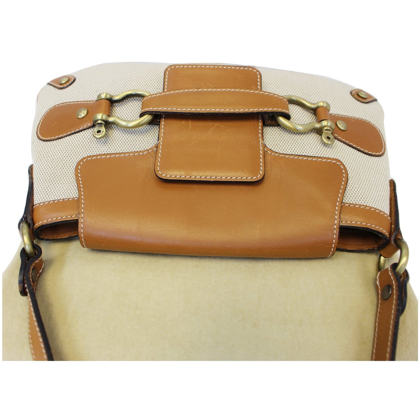 BURBERRY Old Flap Shoulder Bag Brown