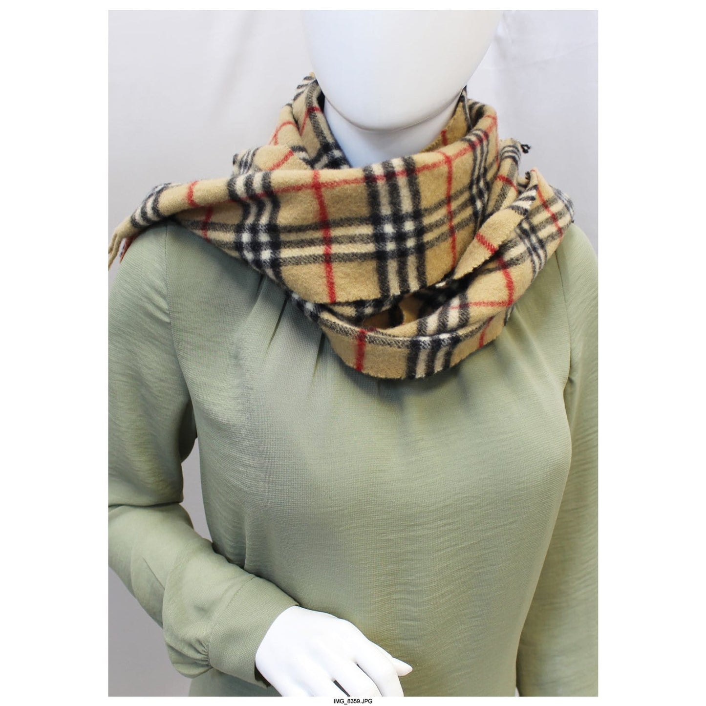 Burberry Nova Check Lambswool Scarf