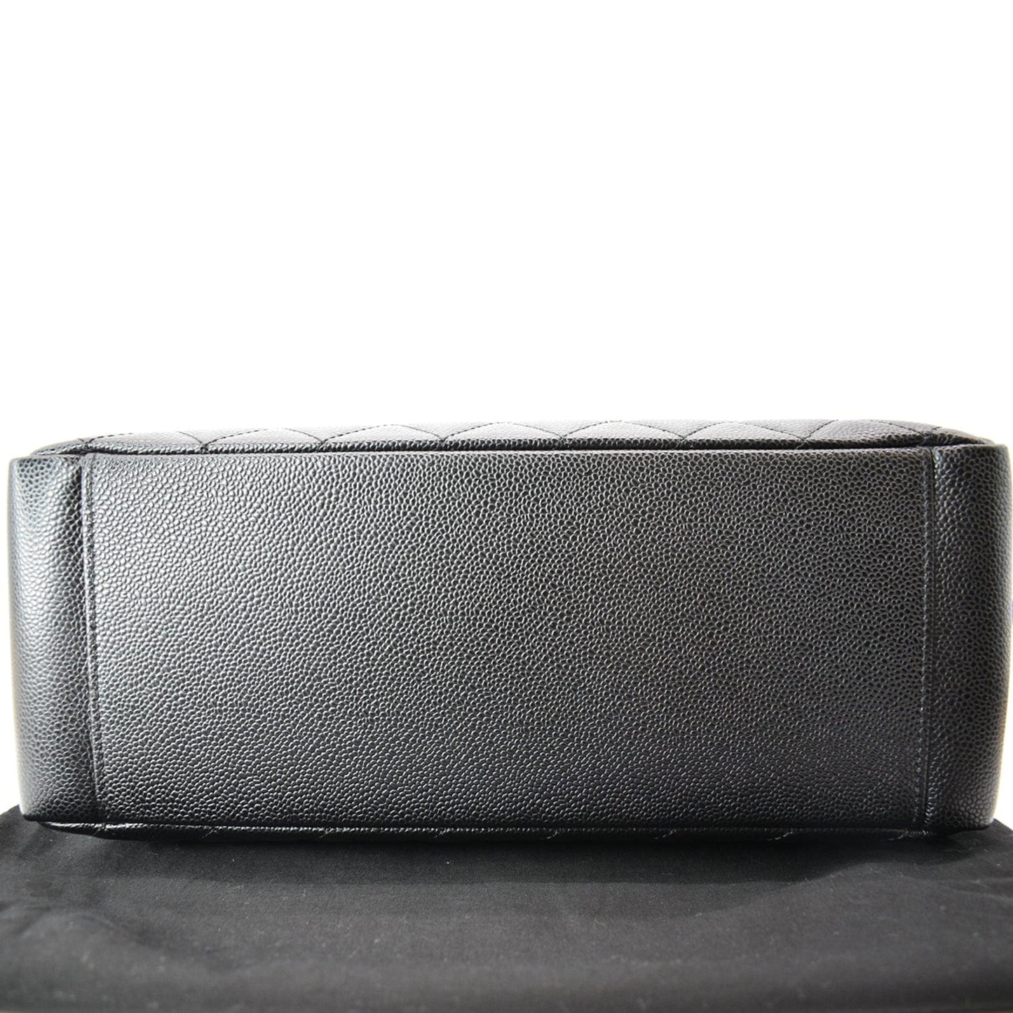 CHANEL Grand Shopping GST Caviar Leather Tote Bag Black