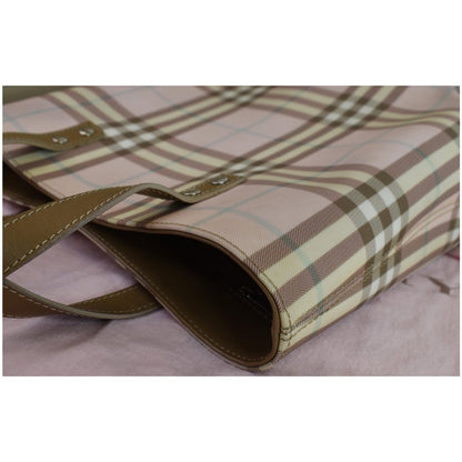 BURBERRY London Nova Check Tote Bag Pale Pink