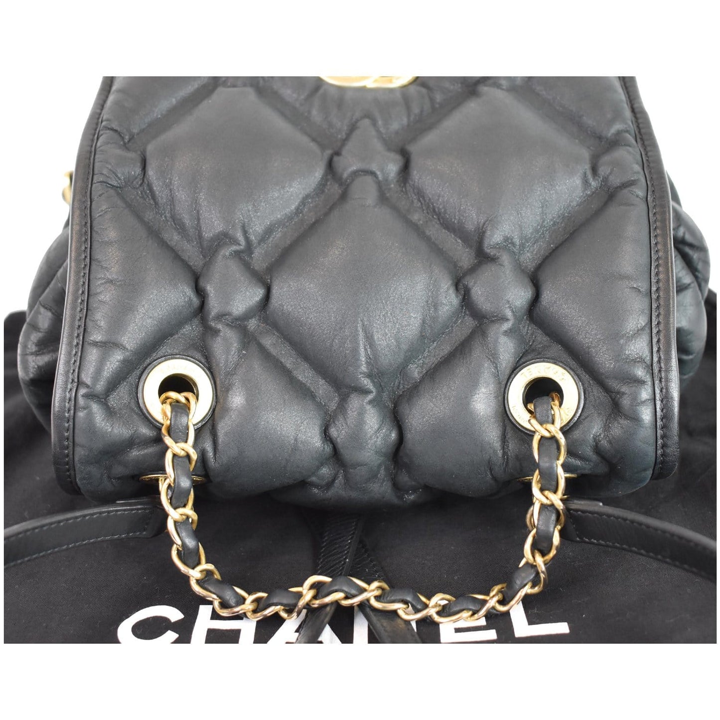 CHANEL Chesterfield Quilted Calfskin Backpack Black