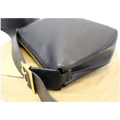 BURBERRY Helmsley House Check Grained Leather Crossbody Bag