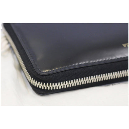 BALENCIAGA Continental Zip Around Leather Wallet Black - Last Call