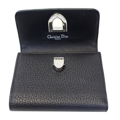 Christian Dior Noir Black Leather Wallet - Last Call