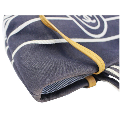 CHANEL CC Shopping Large Tote Shoulder Bag Denim