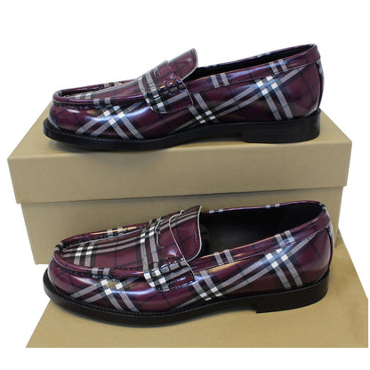 BURBERRY Gosha X Burberry Check Leather Loafers US 9 - 25% OFF