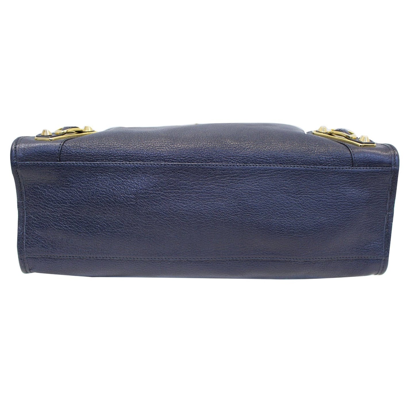 BALENCIAGA Metallic Edge City Leather Shoulder Bag Navy Blue - Last Call