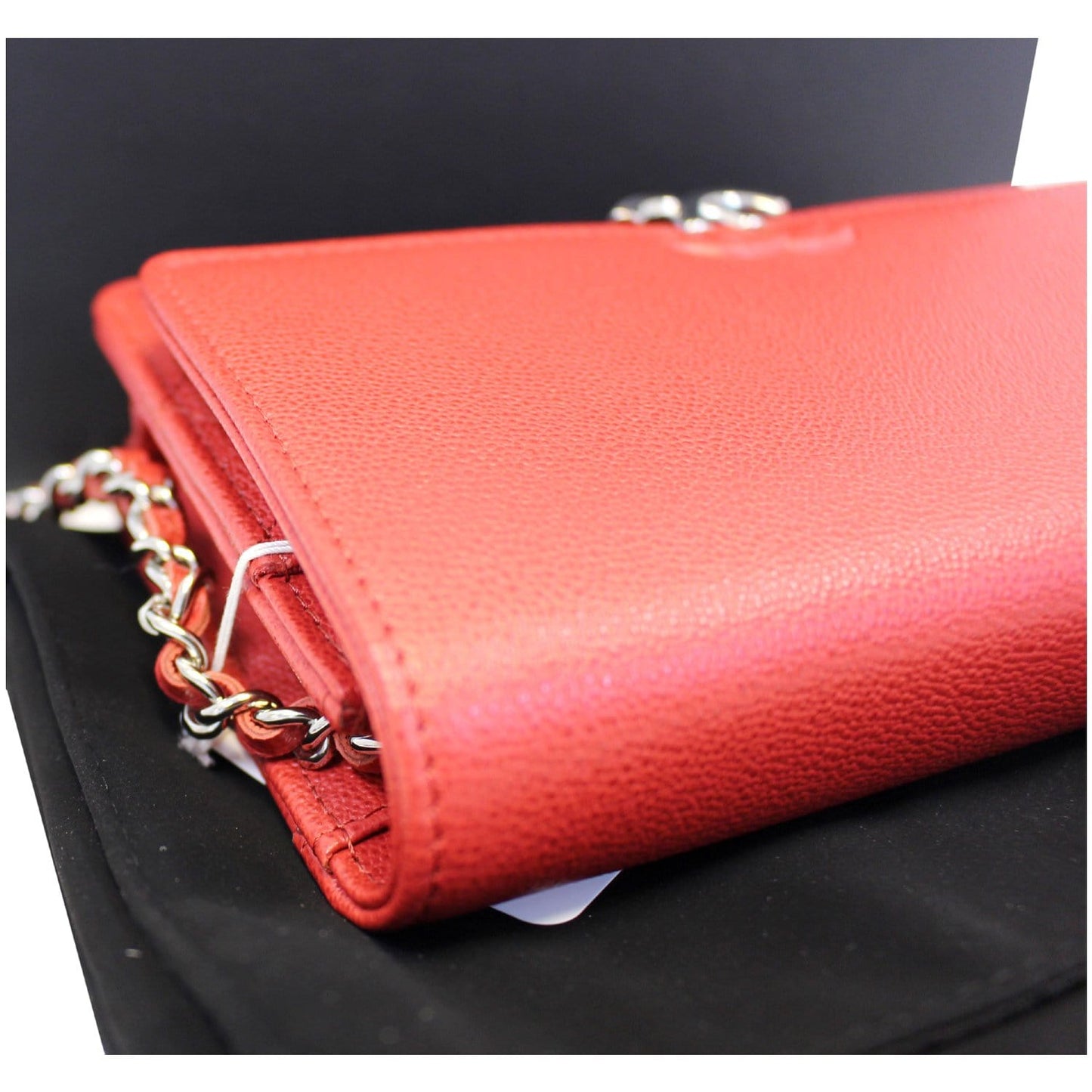 CHANEL Wallet on Chain Grained Calfskin Leather Shoulder Crossbody Bag