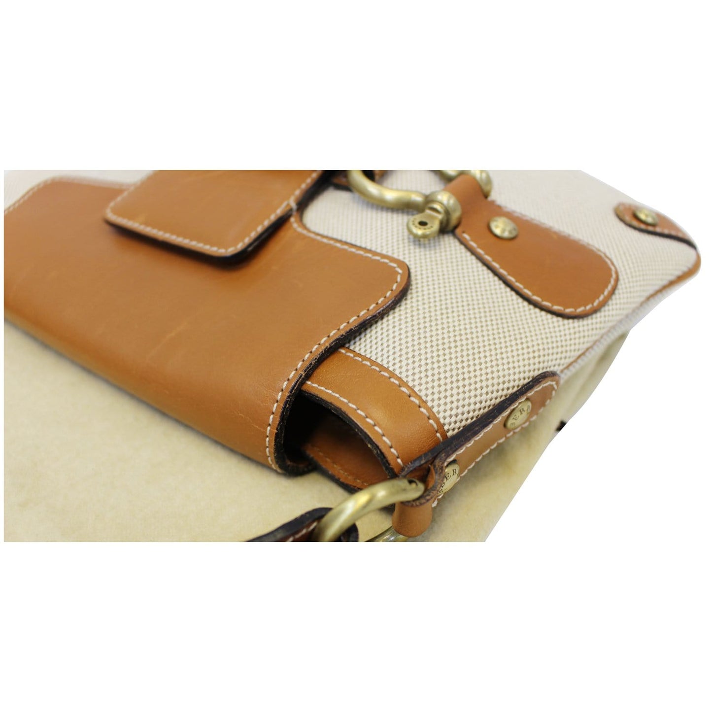 BURBERRY Old Flap Shoulder Bag Brown