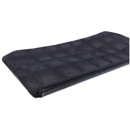 CHANEL Wristlet Cosmetic Pouch Black