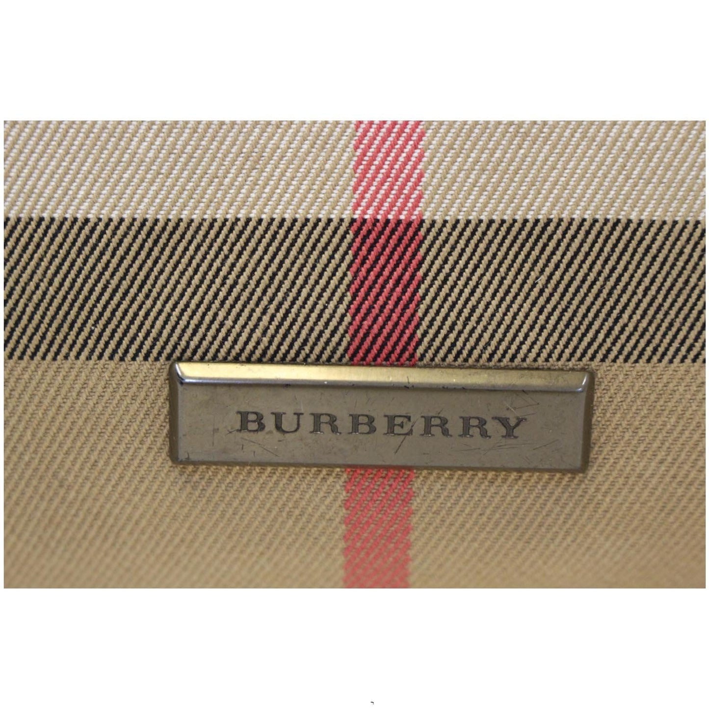 BURBERRY Vintage House Check Webbing Medium Marlow Tote Bag