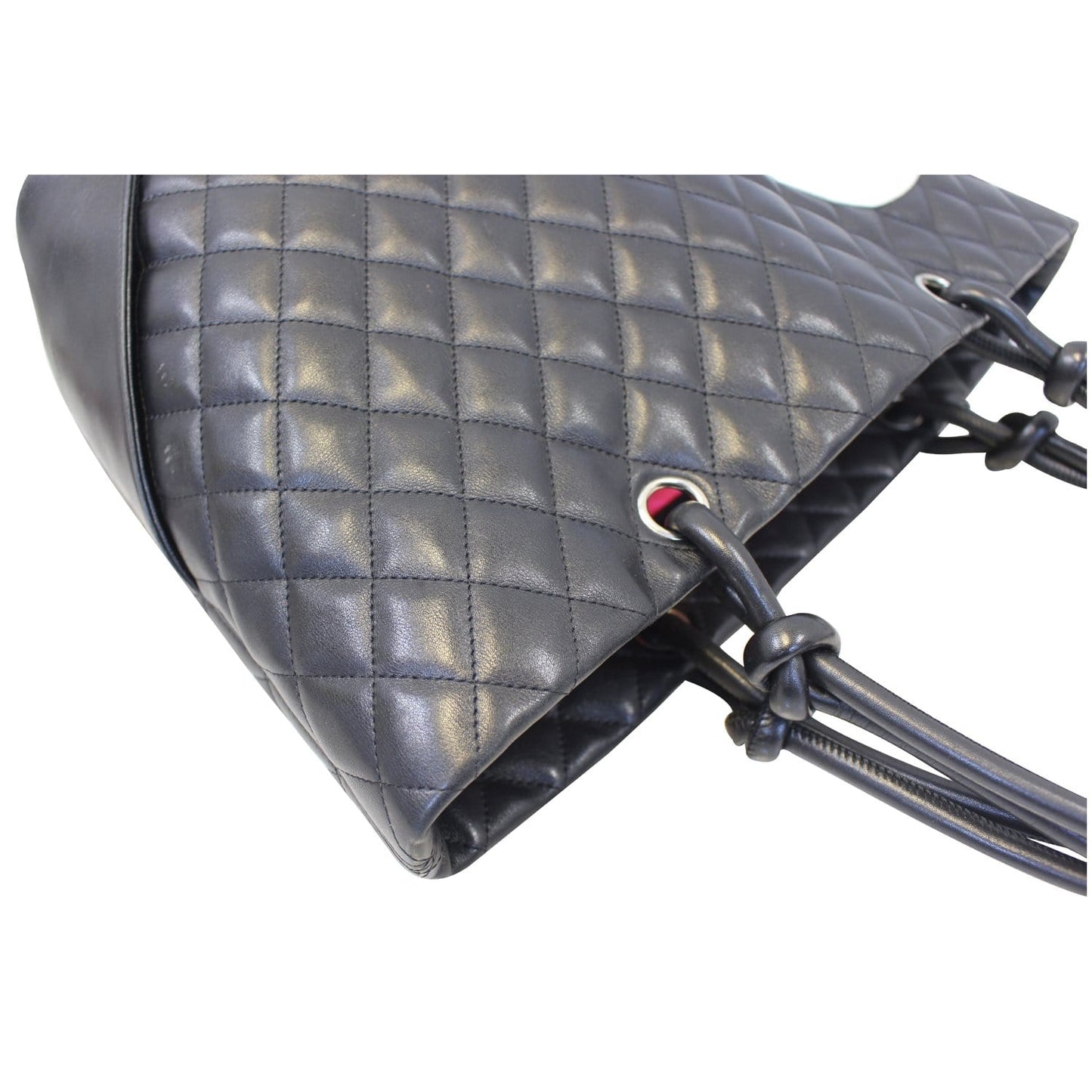 CHANEL Cambon  Black CalfSkin Leather Large Tote Bag