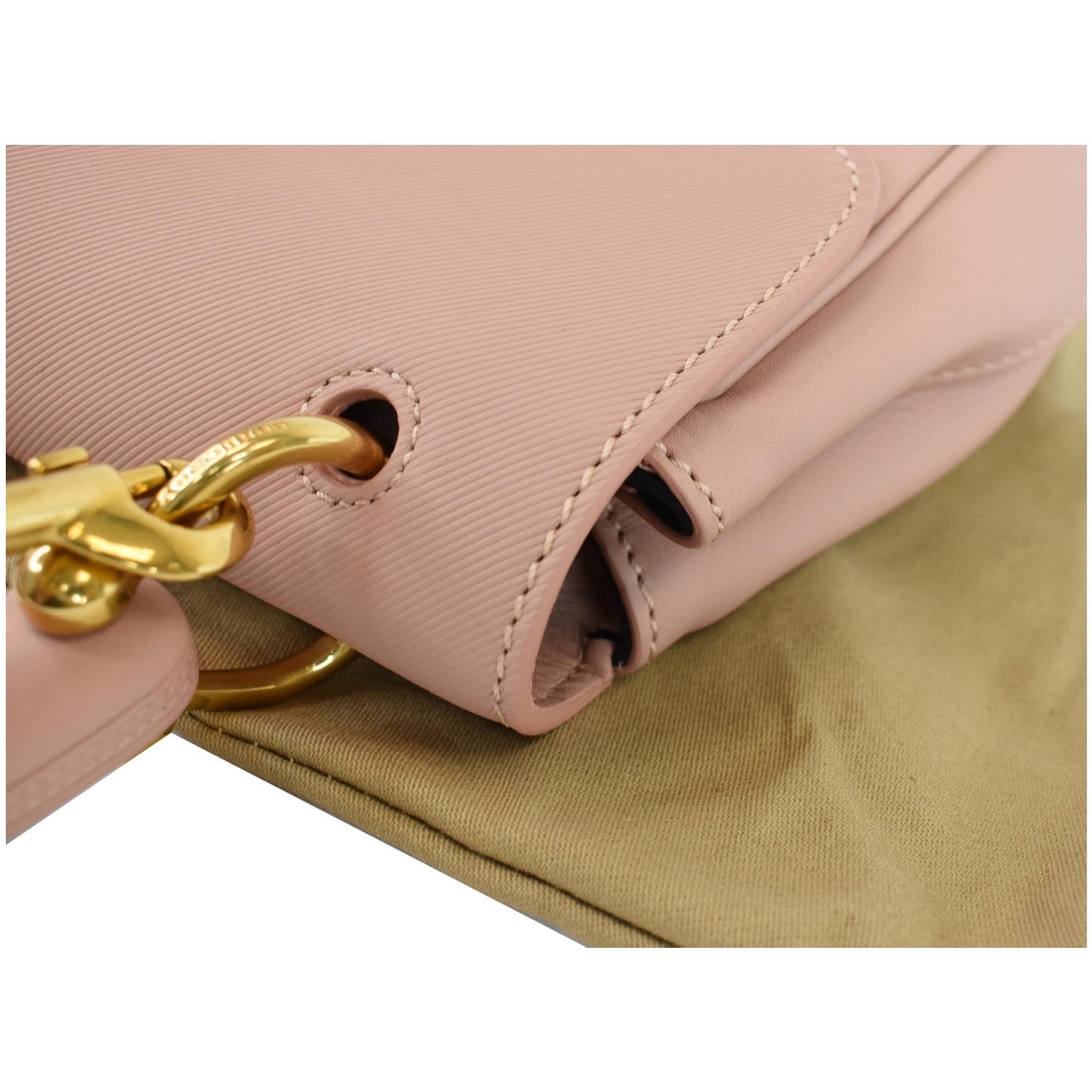 BURBERRY Trench Small DK88 Top Handle Crossbody Bag Ash Rose