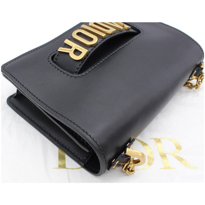 Christian Dior J'Adior Medium Calfskin Leather Flap Shoulder Bag Black - 10% OFF