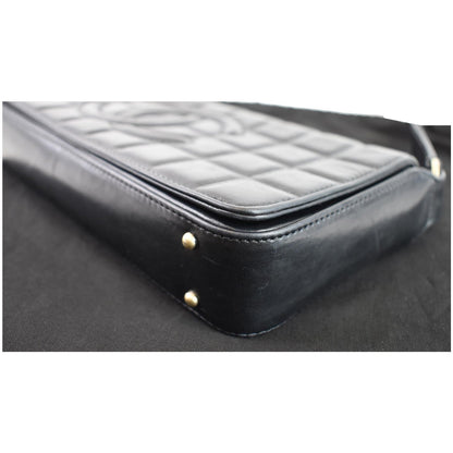 CHANEL CC Chocolate Bar Flap Bag Black