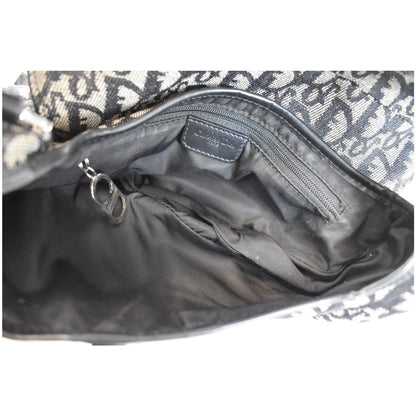 CHRISTIAN DIOR Saddle Oblique Jacquard Shoulder Bag Black - 15% OFF