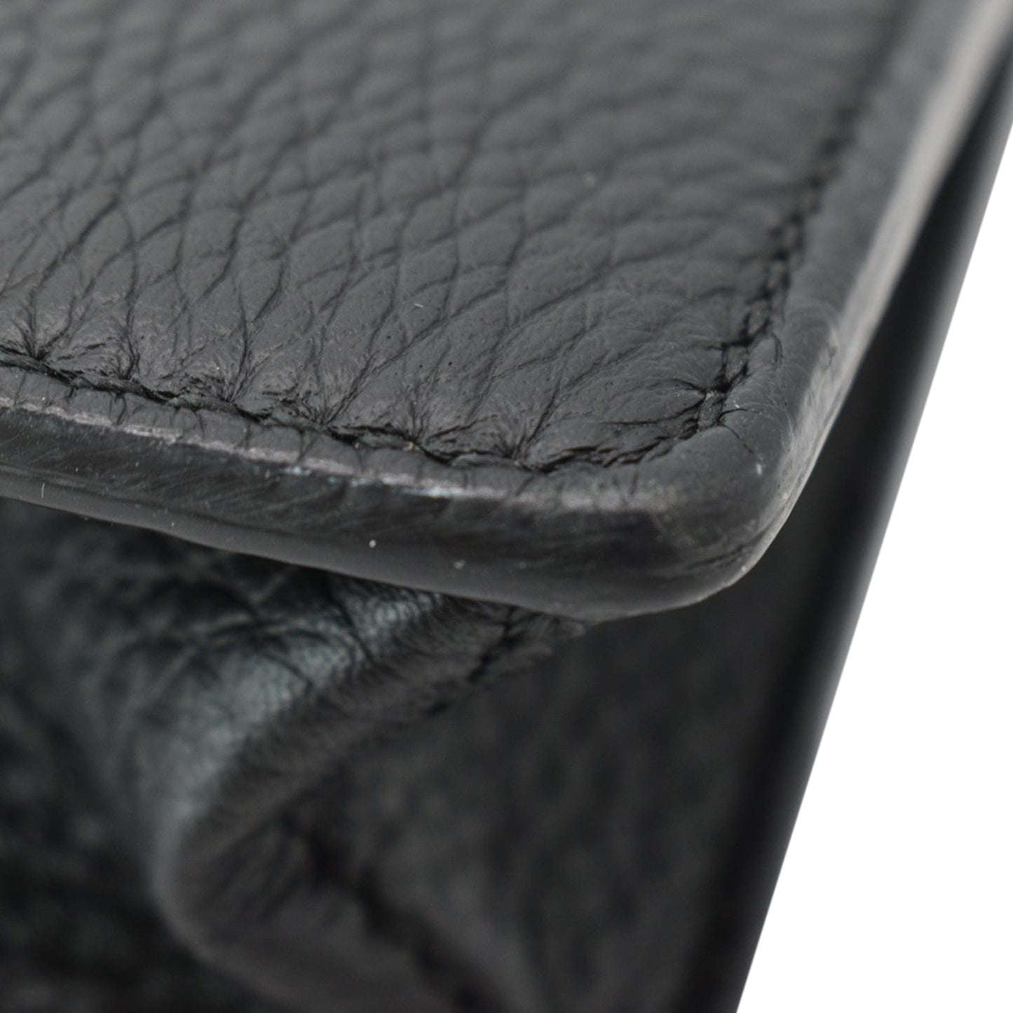 FENDI Leather Crossbody Messenger Bag Black