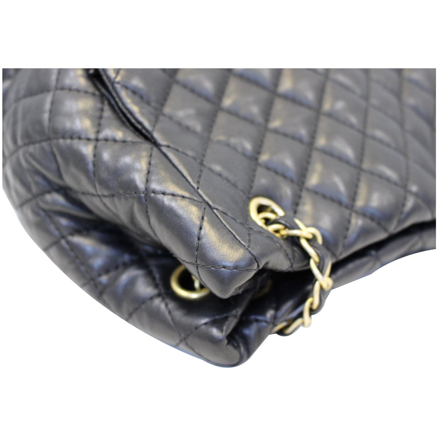 CHANEL Large Shopping Flap Shoulder Bag Black