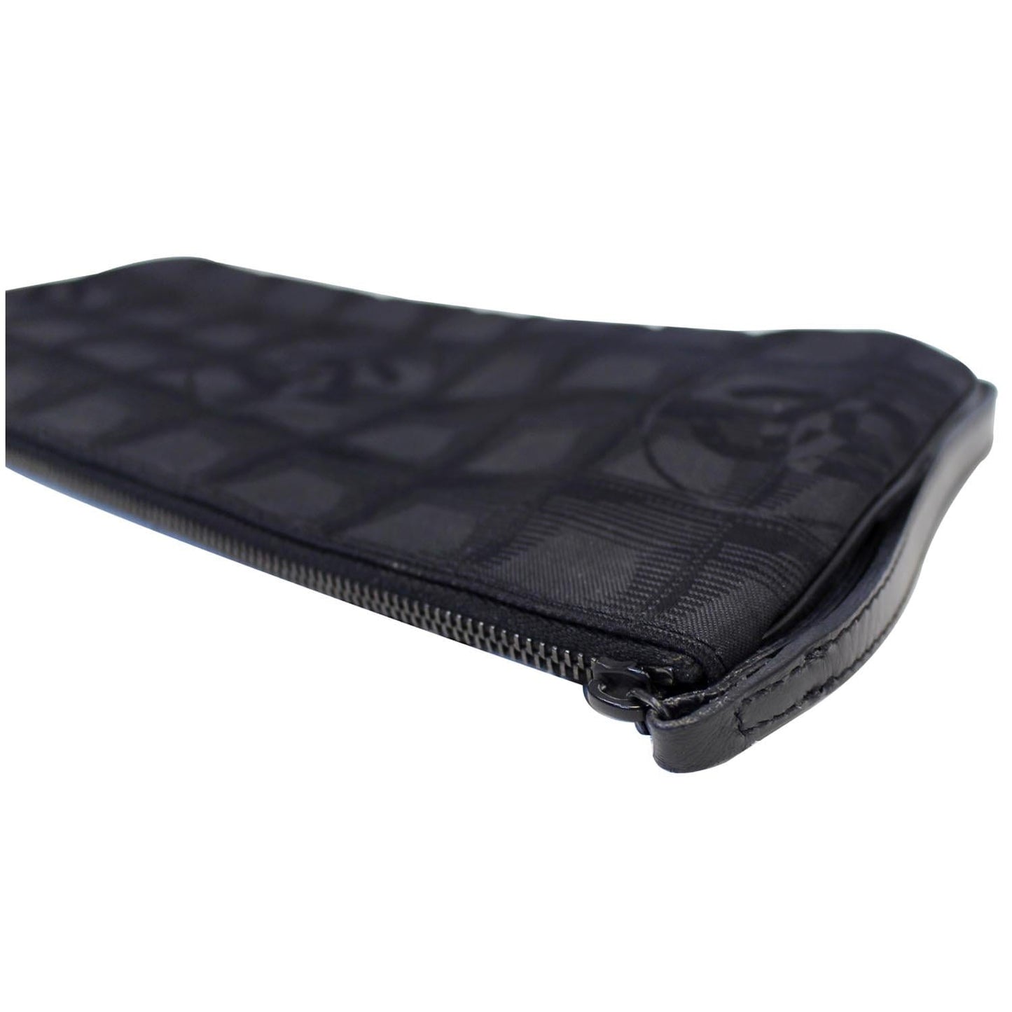 CHANEL Wristlet Cosmetic Pouch Black