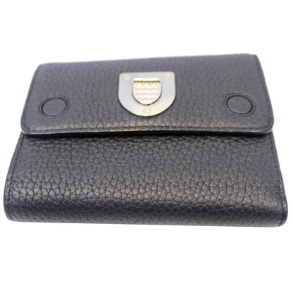Christian Dior Noir Black Leather Wallet - Last Call