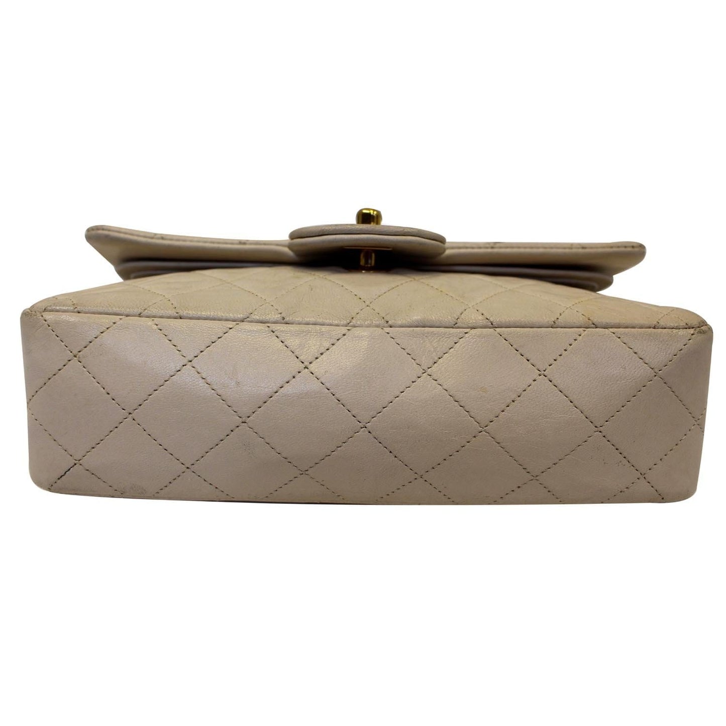 Chanel Classic Medium Double Flap Shoulder Bag Ivory