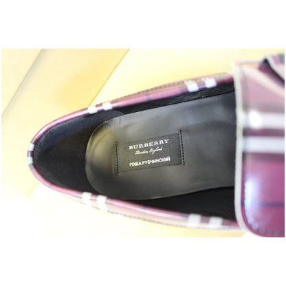 BURBERRY Gosha X Burberry Check Leather Loafers US 9 - 25% OFF