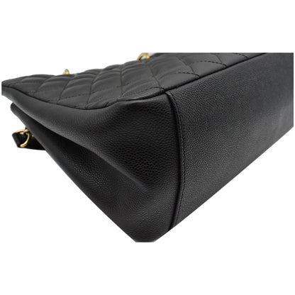 CHANEL Grand Shopping GST Caviar Leather Tote Bag Black