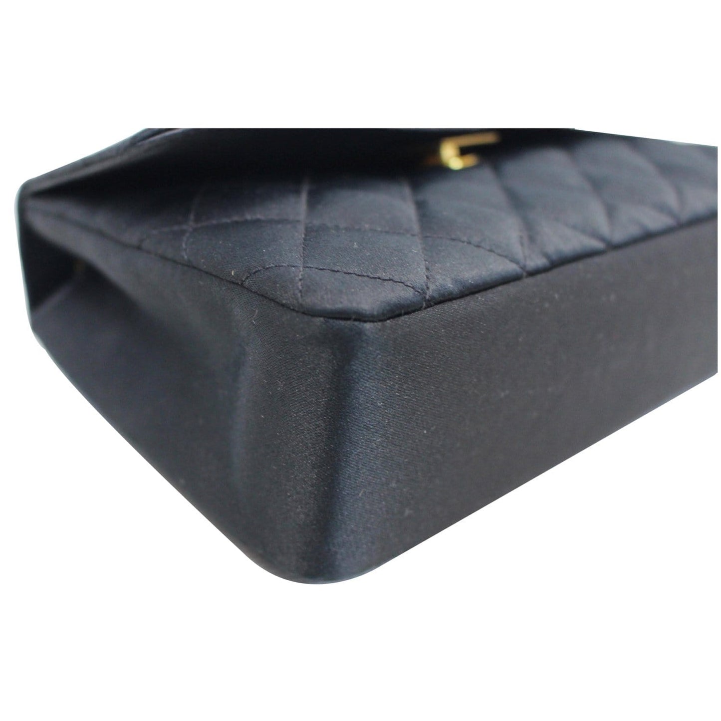 CHANEL Classic Timeless Small Satin Shoulder Bag Black