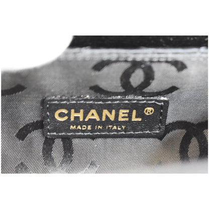 CHANEL Sac Divers Quilted Satin Baguette Bag Black