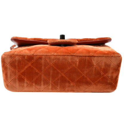 CHANEL Small Flap Quilted Velvet Crossbody Bag Coral - 25% OFF