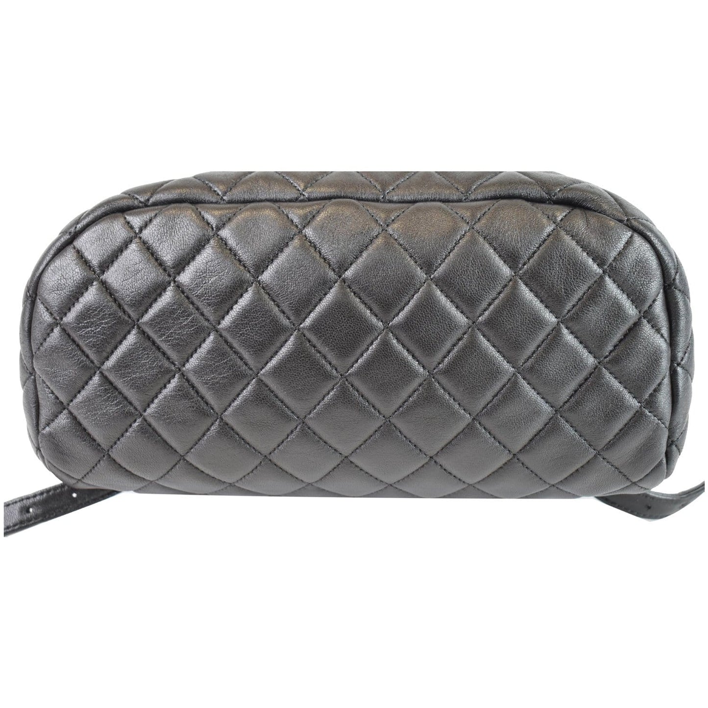 CHANEL Small Urban Spirit Quilted Lambskin Backpack Bag Black