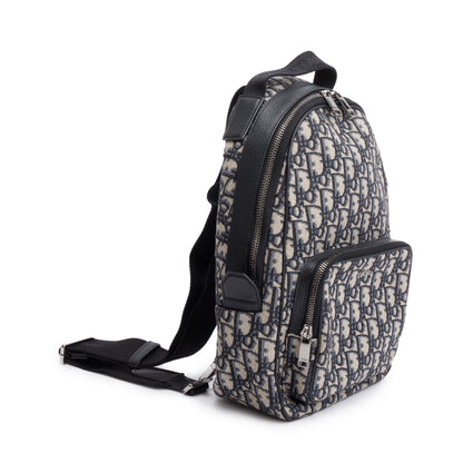 Cristian Dior Oblique Jacquard Mini Rider Sling Bag