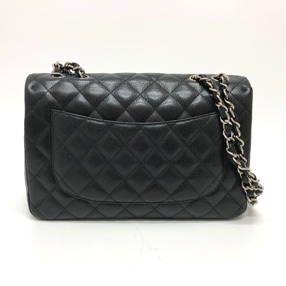CHANEL Shoulder Bag A28600 Caviar skin black Matrasse 30