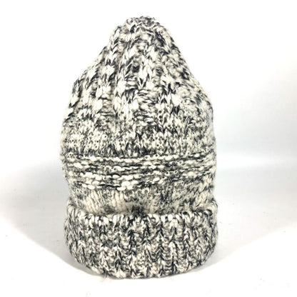 CHANEL Knit hat Wool / cashmere black Rhinestone Women