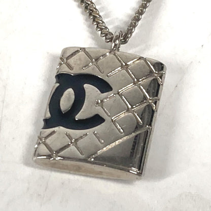 CHANEL Necklace metal Silver 05A Cambon Line CC COCO Mark Women