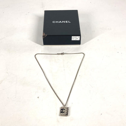 CHANEL Necklace metal Silver 05A Cambon Line CC COCO Mark Women