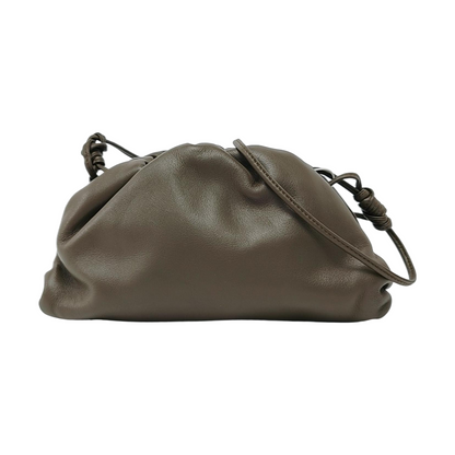 Bottega Veneta Pouch Mini Leather Khaki Dark Green Crossbody Bag
